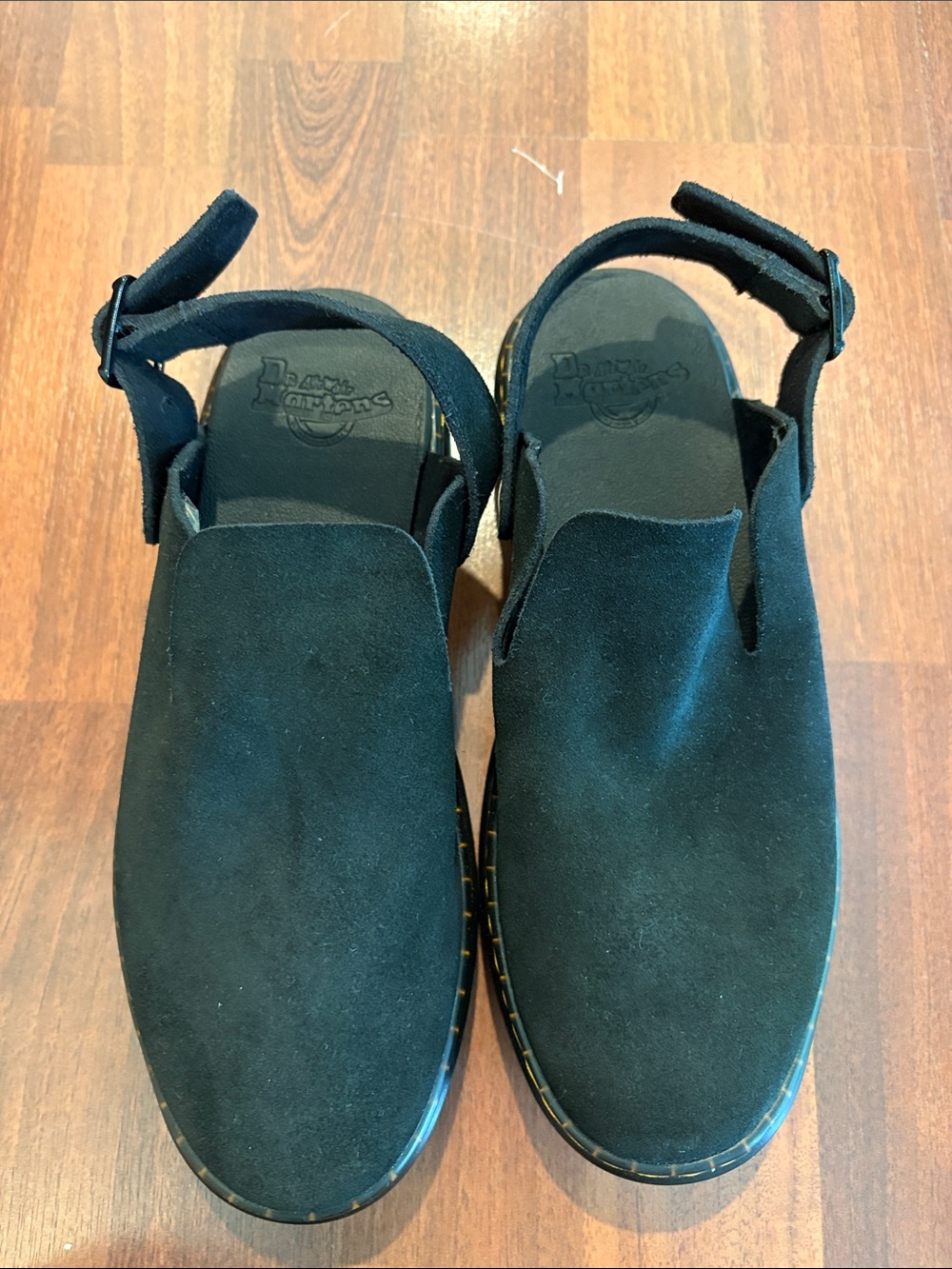 Dr. Martens Women’s Black Suede Slingback Clog